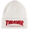 Thrasher Embroidered Logo Beanie - White/Red -Jet Ski Store 010202064793 1