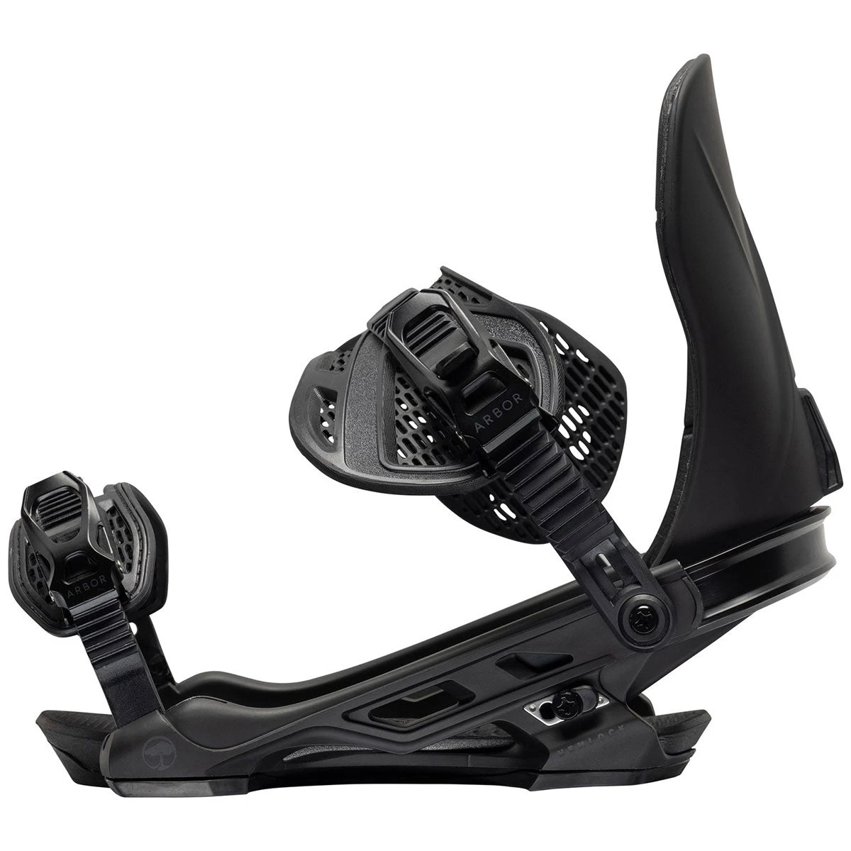 Arbor Hemlock 2024 Snowboard Bindings - Black 5 Arbor Hemlock 2024 Snowboard Bindings - Black - Image 3