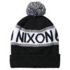 Nixon Teamster R Beanie - Black/White -Jet Ski Store 191973216496 1