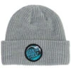 Santa Cruz Wave Dot Long Shoreman Beanie - Heather Grey -Jet Ski Store 193172426737 1