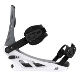K2 Indy 2024 Snowboard Bindings - Grey/White -Jet Ski Store 196222114264 3