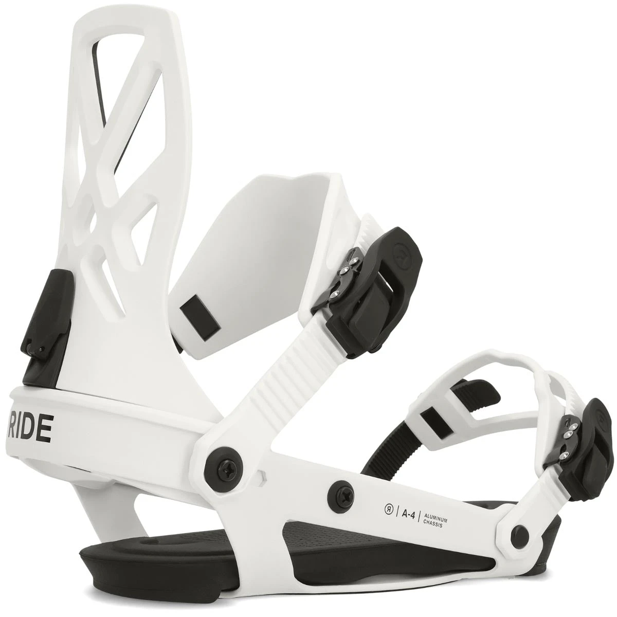 Ride A-4 2024 Snowboard Bindings - White 3 Ride A-4 2024 Snowboard Bindings - White