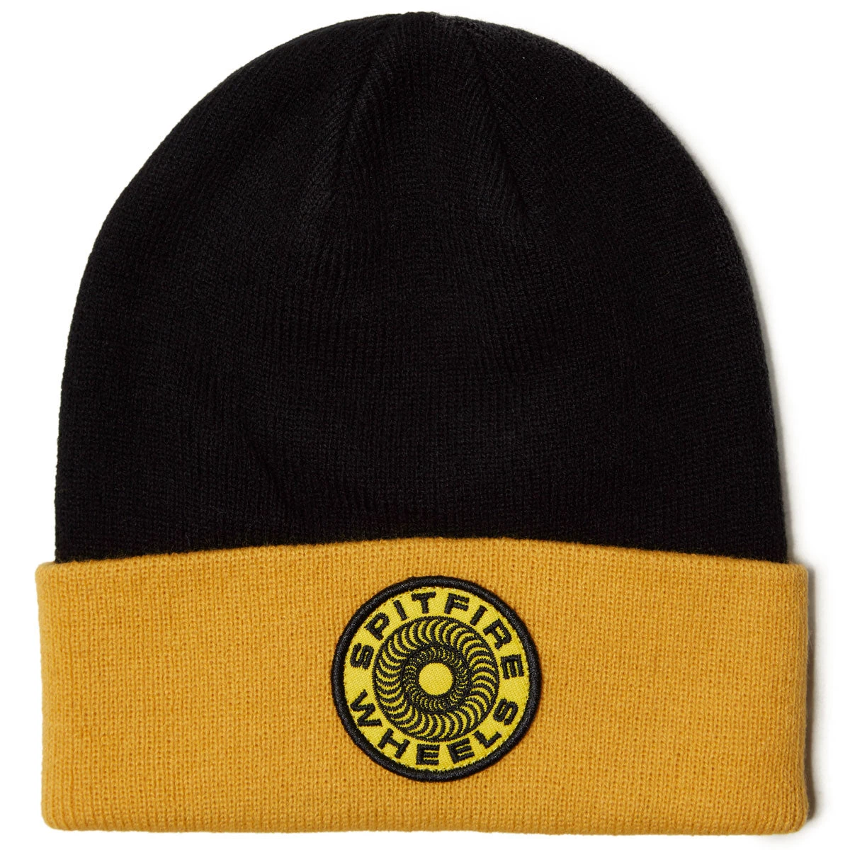 Spitfire Classic '87 Swirl Patch Beanie - Black/Gold 2 Spitfire Classic '87 Swirl Patch Beanie - Black/Gold