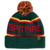 Spitfire Classic '87 Fill Pom Beanie - Dark Green/Gold/Red -Jet Ski Store 888560285293 1
