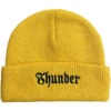 Thunder Script Beanie - Gold/Black -Jet Ski Store 888560285736 1