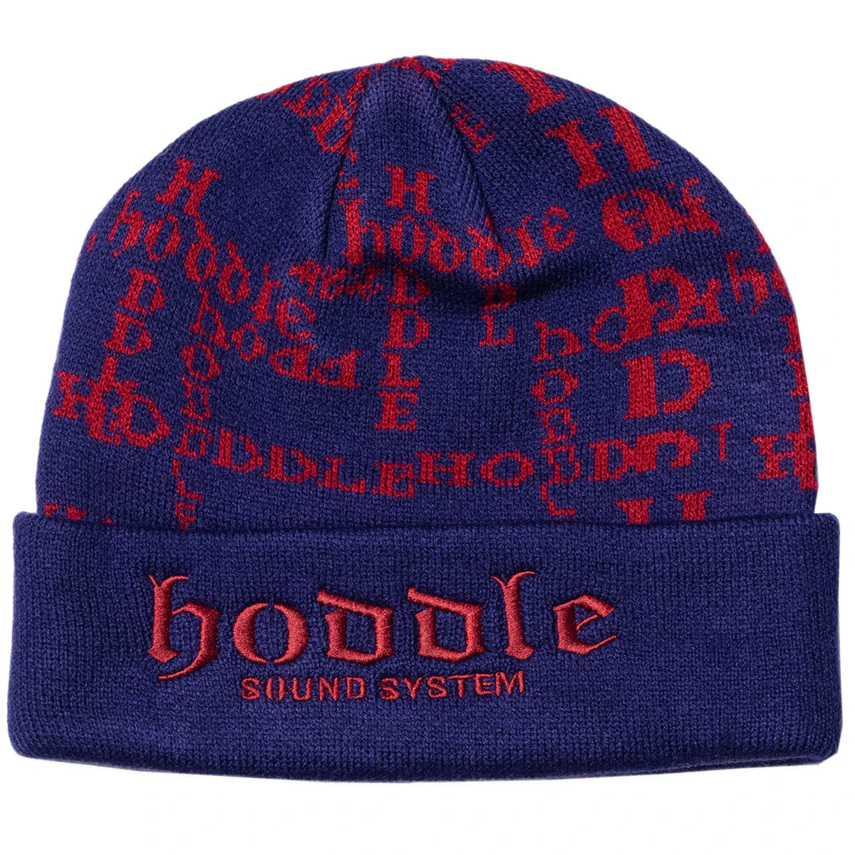 Hoddle Sound Systems Beanie - Navy/Red 5 Hoddle Sound Systems Beanie - Navy/Red - Image 3
