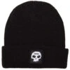 Zero Single Skull Patch Beanie - Black -Jet Ski Store BQ651BF 1
