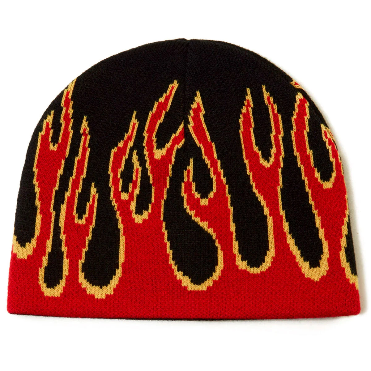 CCS Flames Reversible Skully Beanie - Black/Red 4 CCS Flames Reversible Skully Beanie - Black/Red - Image 2